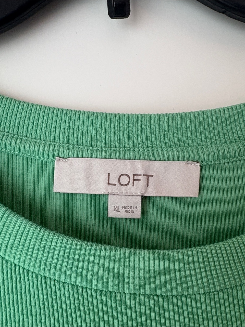 LOFT Mint Green Puff-Sleeve Eyelet Top Size XL - Picture 3 of 6